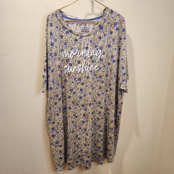 Secret Treasures Floral Morning Sunshine Short Sleeves Sleepwear Plus Size 2x - Picture 1 of 10